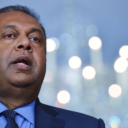 Sri Lanka's Foreign Minister Mangala Samaraweera speaks ahead of a bilateral meeting with US Secretary of State John Kerry in Washington earlier this month. Photo: AFP