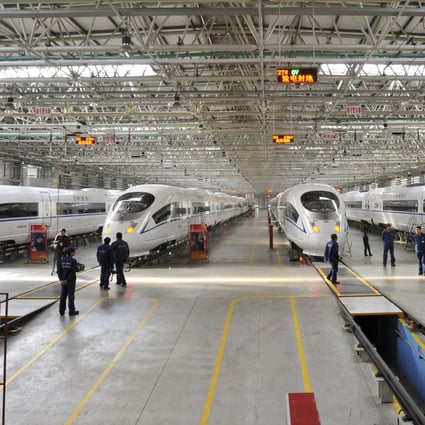 Stated-owned train-makers CNR and CSR were ordered by Beijing to merge to stop excessive competition. Photo: Kyodo