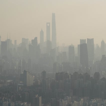 Shanghai's skyline shrouded in smog last month. China's economic planning body wants to halt any increased use of coal, one the main causes of pollution. Photo: AFP