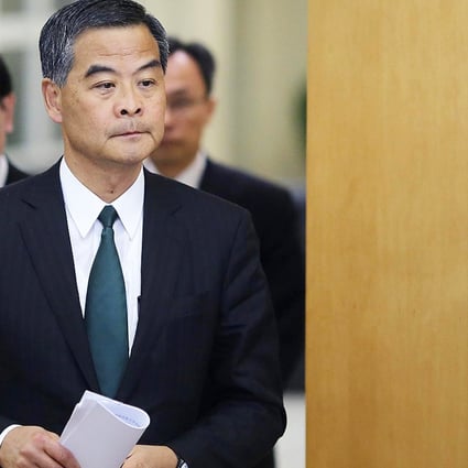 Chief Executive Leung Chun-ying attends Beijing talks. Photo: Reuters