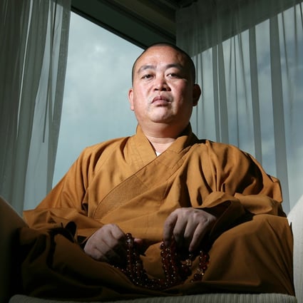 Shi Yongxin, abbot of China's Shaolin Temple,was dubbed the 'CEO monk' after being accused of running the temple like a business. Photo: Ricky Chung
