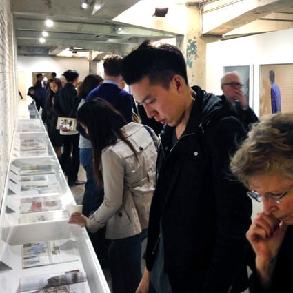 Visitors view artworks at Blindspot Gallery during the South Island Art Night. Photos: Edmund Lee
