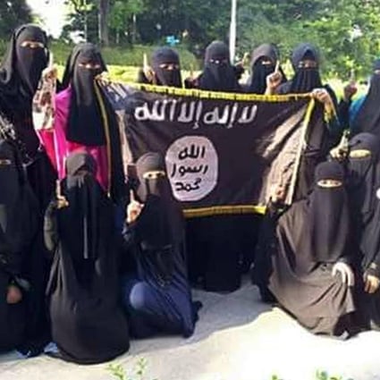 A group of Indonesian women who are said to follow the Salafi branch of Islam. Photo: SCMP Pictures