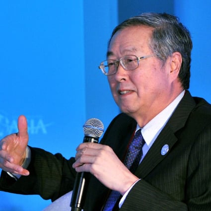 Governor of People's Bank of China Zhou Xiaochuan speaks at a sub-forum during the 2015 Boao Forum for Asia. Photo: Xinhua