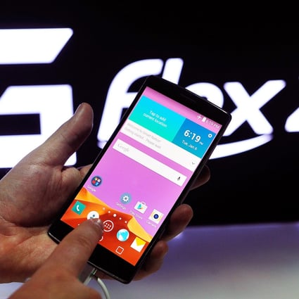 The report showed that out of the eight mobile phone models tested, LG's G Flex performed best with its 3,500mAh (miliamp hour) battery. Photo: AFP