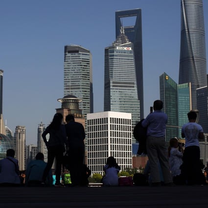 Share of Shanghai office space occupied by finance firms doubled from 2005 to 2014. Photo: Bloomberg