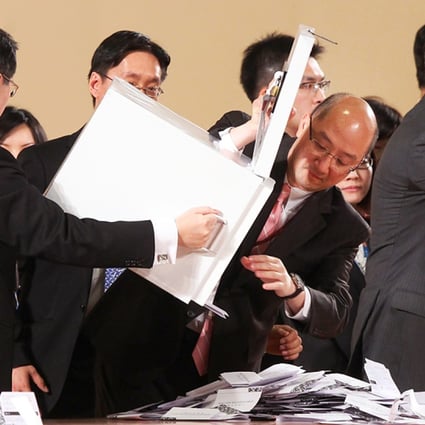 Votes being counted in the 2012 election. Photo: Sam Tsang