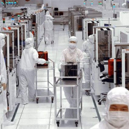 A chip plant in Taiwan.
