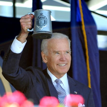 Biden at the naval ceremony in Maryland. Photo: Baltimore Sun