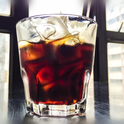 A glass of ice drip coffee, tipped to be the next sensation in coffee-drinking circles, as served at Coco Espresso in Hong Kong. 
