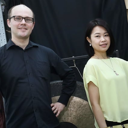 William Lane and piano tutor Linda Yim. Photo: Jonathan Wong 