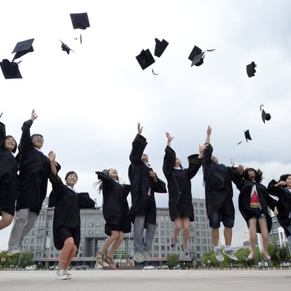 China's computing graduates have reason to jump for joy as study reveals those who go into computing jobs are the highest-paid among all professions. Photo: Xinhua