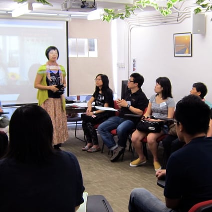 Volunteers at the Samaritan Befrienders Hong Kong Hotline Centre undergo training provided by the Samaritan Befrienders Hong Kong.