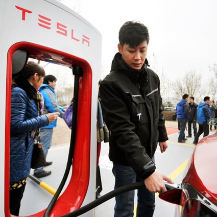 Mainland China is struggling with a shortage of charging stations for electric vehicles, but Hong Kong's size makes it an easier market to accommodate. Photo: Xinhua