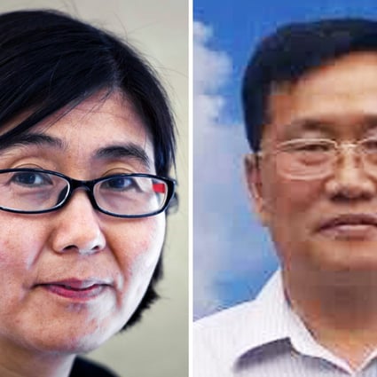 Chinese rights lawyer Wang Yu (left) disappeared after telling her friends someone was trying to force open her front door. Zhou Shifeng (right), head of Beijing Fengrui, was seen being taken away by three unidentified men early on Friday. Photos: AFP, Weibo
