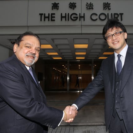Kumar Ramanathan (left), a former chairman of the Hong Kong Bar Association. Photo: Edward Wong