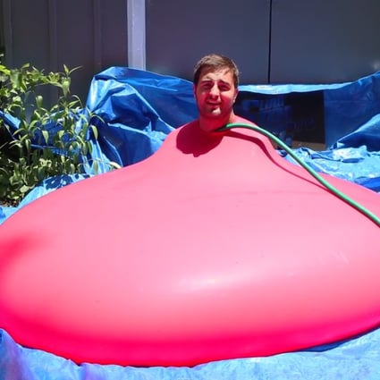 Ever wonder what it's like to sit inside a giant water balloon?