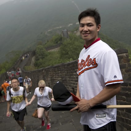 Chinese youngster Xu Guiyan has been signed up for the Baltimore Orioles in what some see as an attempt to expand the MLB into the lucrative China market. Photo: AP