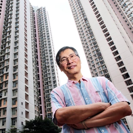 Tin Chung Court resident Mok Yim-hay has taken on the Housing Authority over HK$70 million in outstanding management fees. Photo: Bruce Yan