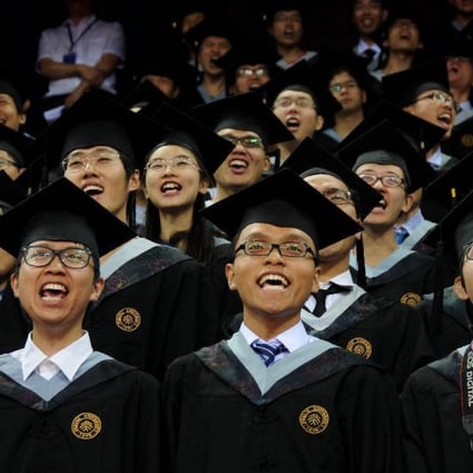 A file picture of students graduating in Beijing. President Xi Jinping has said colleges need more "ideological guidance". Photo: Xinhua