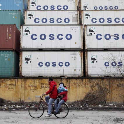 Cosco and China Shipping together control five listed companies in Shanghai, Shenzhen and Hong Kong. Photo: EPA
