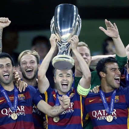 Lionel Messi Stars As Barcelona Edge Pulsating Uefa Super Cup Tie South China Morning Post