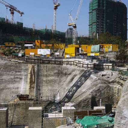 Construction site of MTR’s Kwun Tong line extension. Photo: Jonathan Wong
