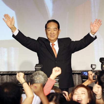 Soong could simple be strengthened the hand of the likely winner and complicated the campaign of the KMT flag-bearer. Photo: AP
