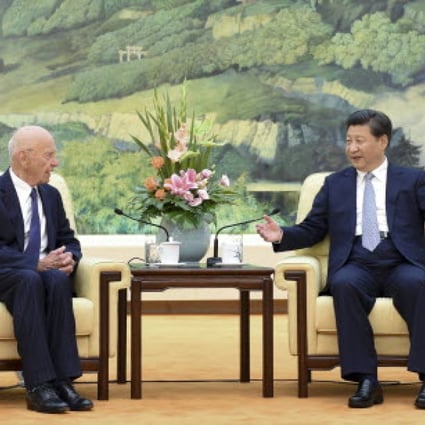Chinese president Xi Jinping meets News Corp Chairman and Chief Executive Rupert Murdoch at the Great Hall of the People in Beijing on Friday. Photo: Xinhua