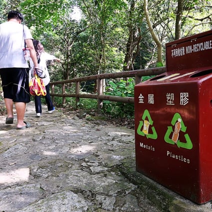 Officials want to persuade hikers to take their rubbish home. Photo: K.Y. Cheng