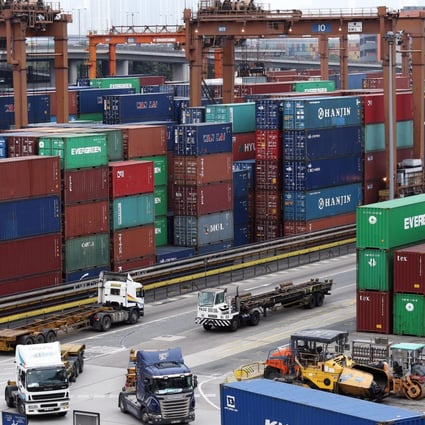 The container terminal in Kwai Chung.Photo: Jonathan Wong