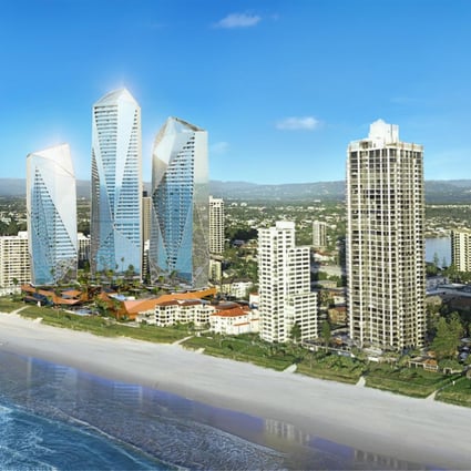 Chinese-invested Jewel, on Australia's Gold Coast Australia, offers 'an unprecedented opportunity to live an extravagant life ... on the world's most celebrated beaches'.