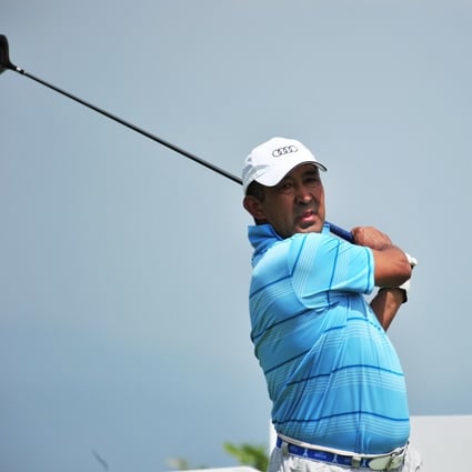 Aidarali Asanov gets a look at the Clearwater Bay course. Photo: SCMP picture