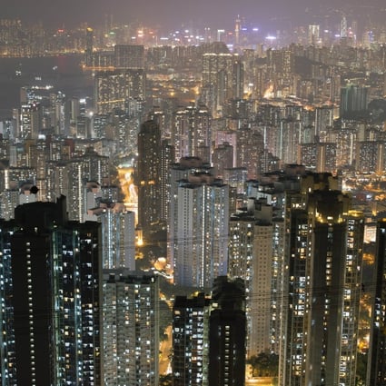 Apartment buildings and office blocks clustered tightly together in Hong Kong's Kowloon district. Photo: AFP