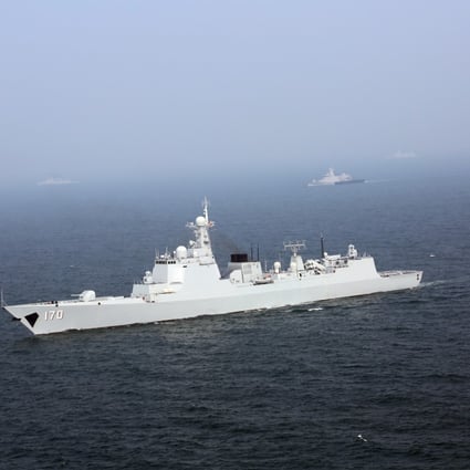 File photo of China's Lanzhou warship, taken during a joint escort exercise with Malaysian naval vessels last month. Photo: Xinhua 