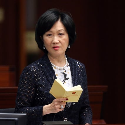 Regina Ip won the chair of the establishment subcommittee. Photo: K. Y. Cheng