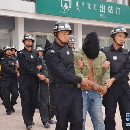 An archive picture of a trafficking gang caught in Inner Mongolia in northern China last year. Women are sold into prostitution or as brides by the gangs, mainly in poor areas of the country. Photo: Xinhua