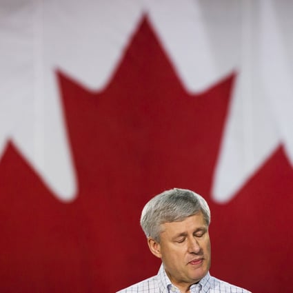 Sentiment against Prime Minister Stephen Harper and his 10-year-old government has increased throughout the campaign while Liberal leader Justin Trudeau (below) opened up a lead in opinion polls.  Photos: Reuters/AP
