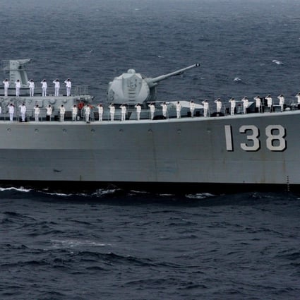 China sent its destroyer Taizhou to shadow the US Navy's warship. Photo: RIA Novost/ChinaFotoPress
