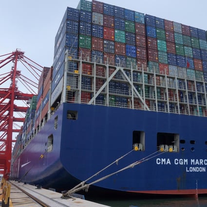 Ultra-large ships that would earlier bypass Sri Lanka's shallow ports now come calling thanks to the new terminal built by a Chinese company. Photo: SCMP Pictures