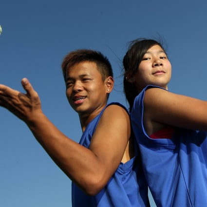Li kai-Ming and his sister Godiva Li Kai-ling, shortly after they were chosen for the Asian Games Photo: K.Y. Cheng