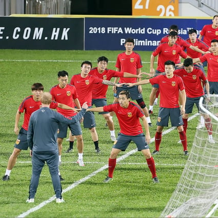 China's national soccer team are ranked among the lowest  in terms of China's size and population. Photo: SCMP Pictures
