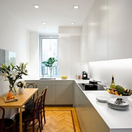 Cezign's reconfigured kitchen in a small Manhattan flat