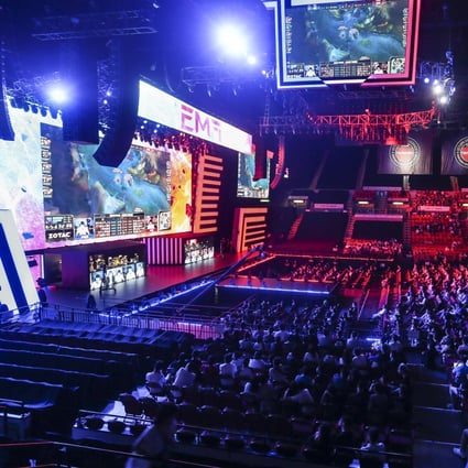 Esports fans often spectate in huge arenas like this one in Hong Kong. (Source: South China Morning Post).