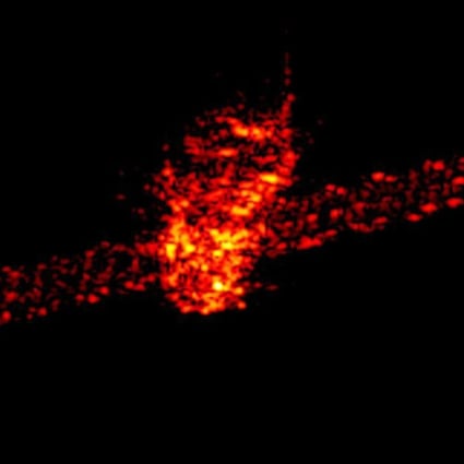 Tiangong-1 as seen by a radar operated by the Fraunhofer Institute for High Frequency Physics and Radar Techniques (Fraunhofer FHR) (Picture: Fraunhofer FHR via EPA-EFE)