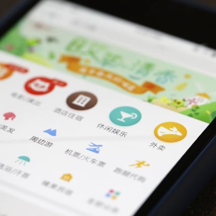 You can order food for delivery, book a flight or hail a cab through Meituan. (Picture: Bloomberg)