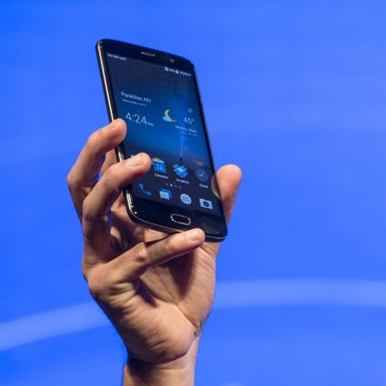 ZTE’s Blade V8 Pro on display at the 2017 Consumer Electronics Show in Las Vegas. (Picture: Bloomberg)