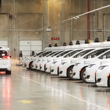 Cars in Waymo’s operations center in Chandler, Arizona. (Picture: Google)
