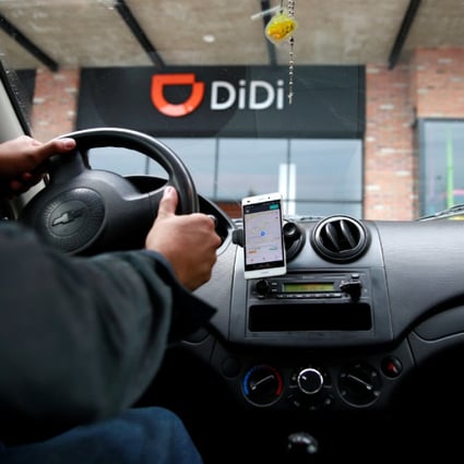 A driver in Mexico using the Didi app, where the company launched its service in April for the first time outside of China. (Picture: Reuters)