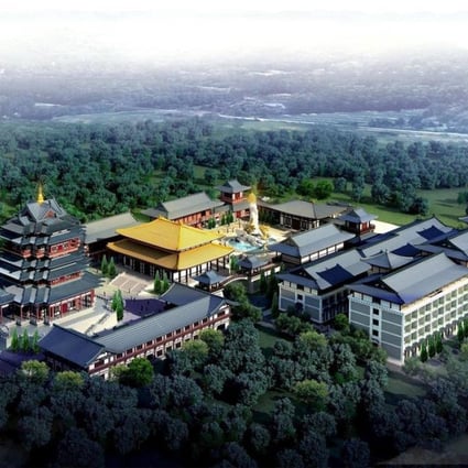 An artist's impression of the proposed Forbidden City-inspired theme park in Wyong Shire, New South Wales, Australia.
